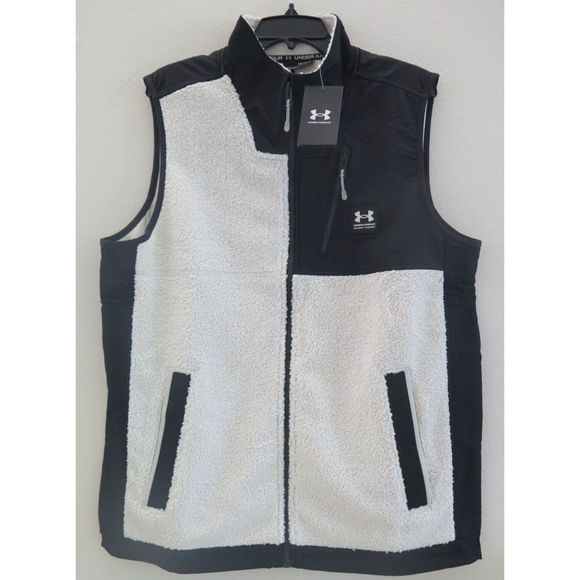 Under Armour 1366096 110 Men's Sz L Summit White/Black Mission Boucle Vest $100 - Picture 1 of 7